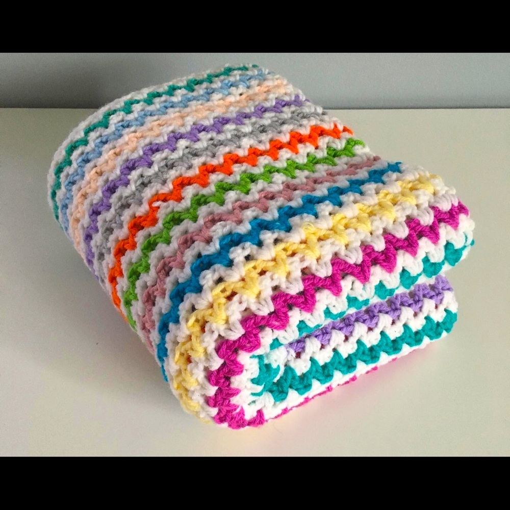 Handmade crochet blanket